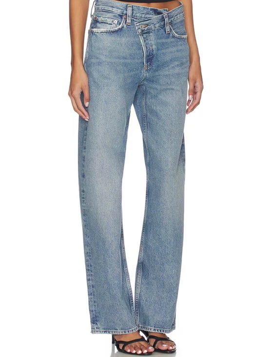 Agolde Denim - AGOLDE Criss Cross Jeans Light Wash 28